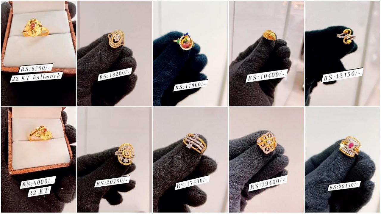Gold Ring Designs starts from Rs 6000/- Daily Wear gold ring