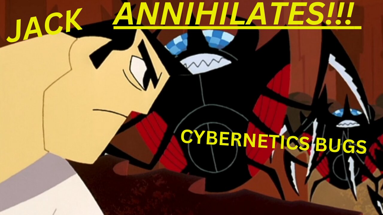 Jack Annihilates Cybernetics Bugs Samurai jack Episode 3