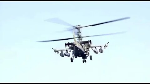 Russian Ka-52 "Alligator" Attack Helicopters Destroy Ukrainian Equipment & Disguised Positions