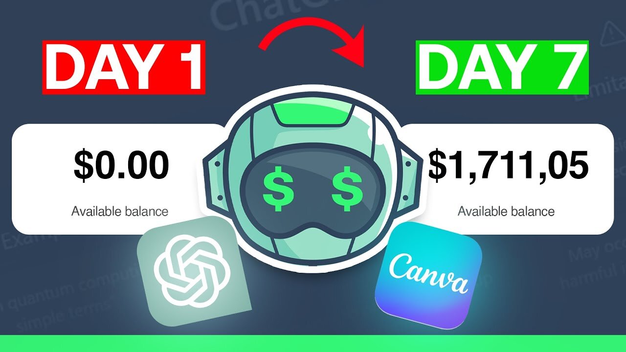 EARN $1,700 Per Day for FREE Using ChatGPT + Canva! (2023)