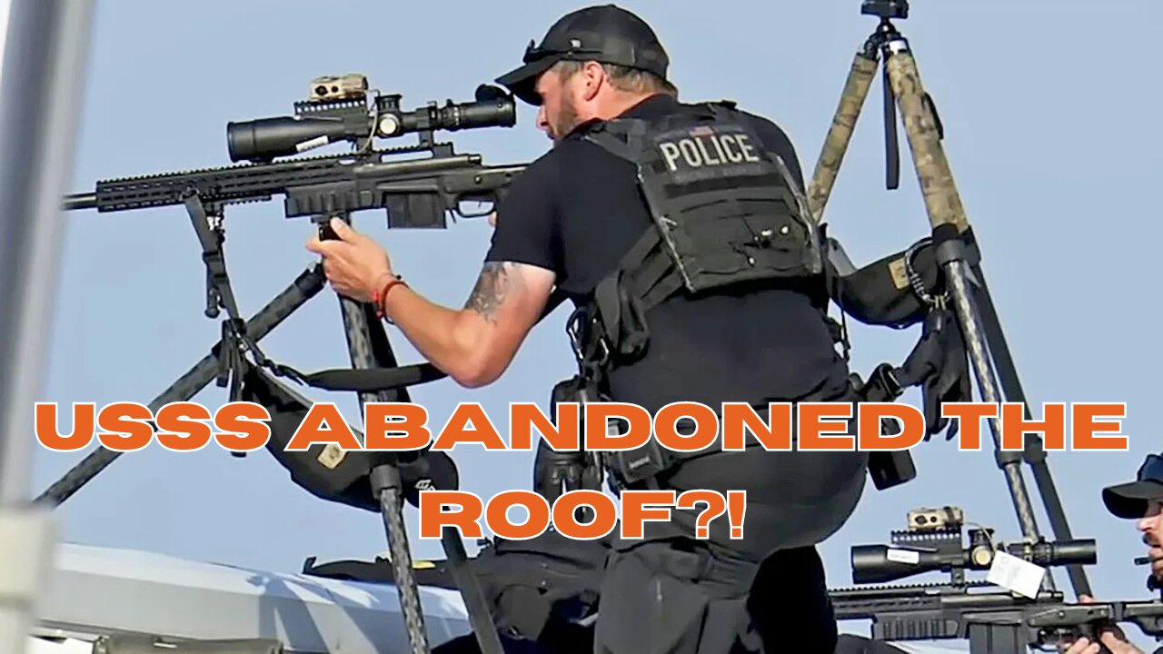 Secret Service abandoned the roof because of the HEAT?!