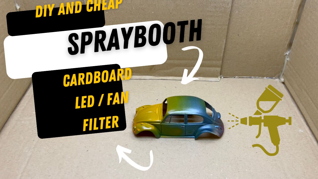 DIY cheap and easy spray booth for safe airbrushing