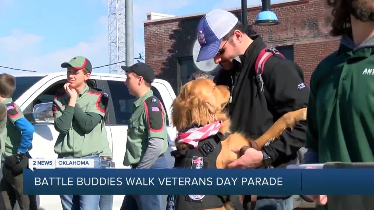 BATTLE BUDDIES WALK THE VETERAN'S DAY PARADE