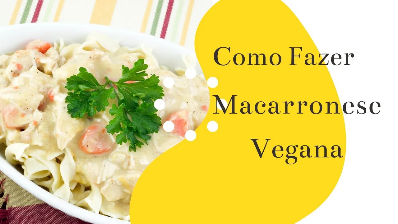 Como Fazer Macarronese Vegana|Receita da Sogra