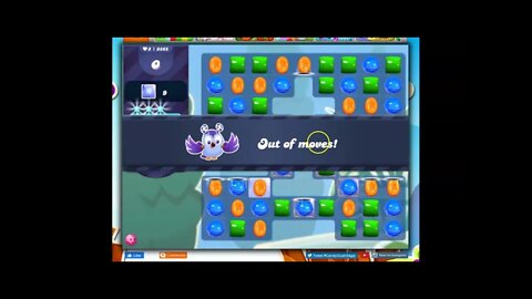 Candy Crush Level 3368 Talkthrough, 15 Moves 0 Boosters