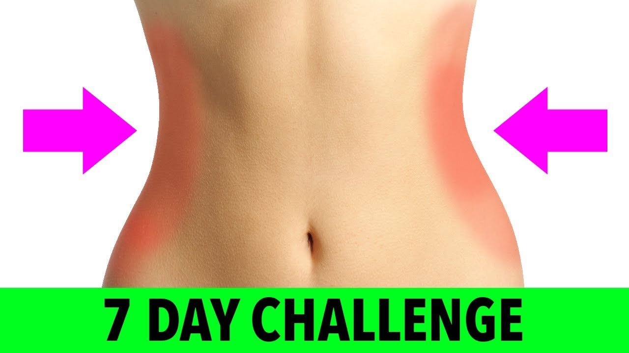 7 Day Waist Slimming Challenge - Reduce Belly Fat At Home