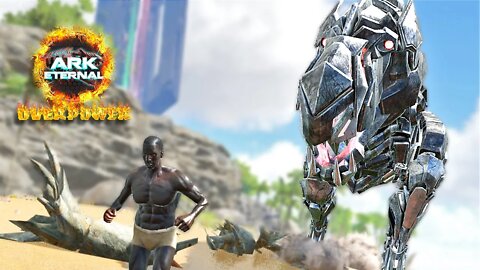 Fui atacado Por um ROBO Tiranossauro Rex - Ark Survival Evolved