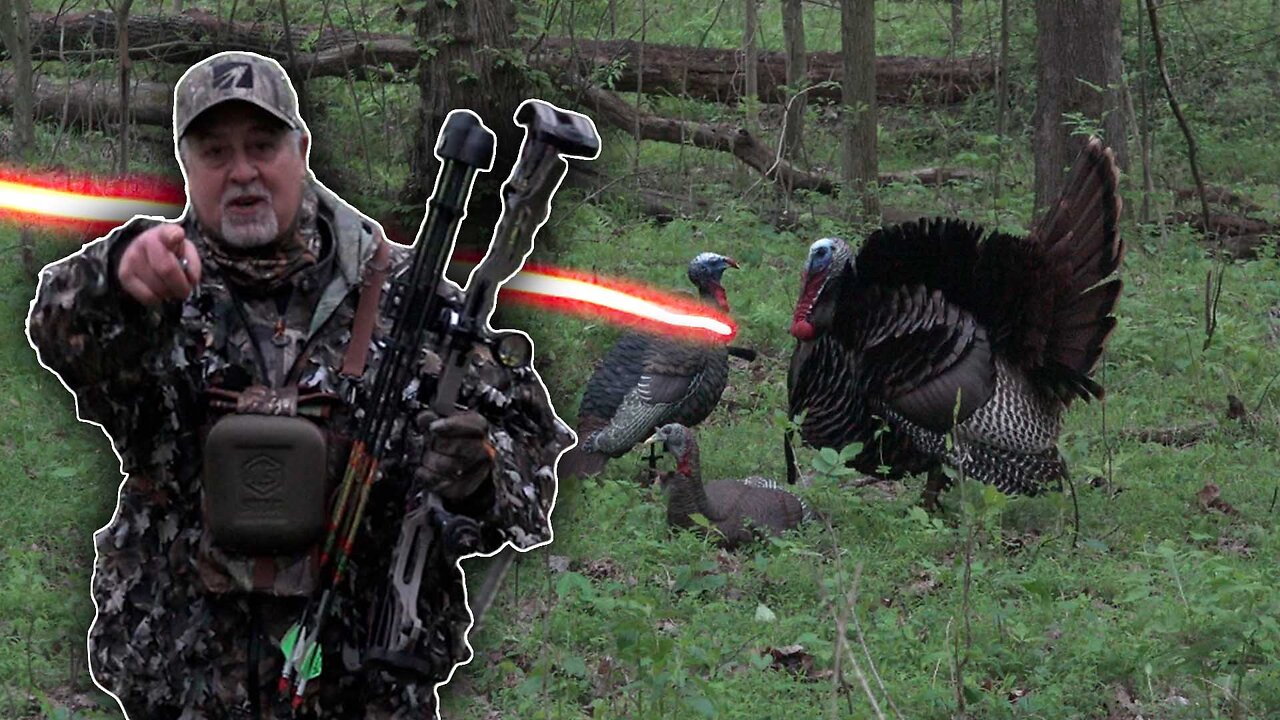 BOWHUNTING Turkeys is HARD! Epic Turkey Takedown!