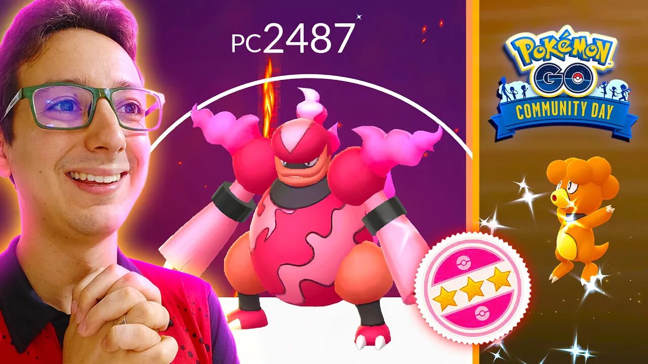 O BRILHO INACREDITÁVEL NO DIA DA COMUNIDADE DO MAGMAR! FAMÍLIA DE SHINY COMPLETA! POKÉMON GO!