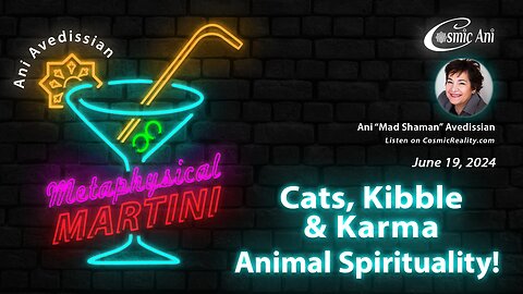 "Metaphysical Martini" 06/19/2024 - Cats Kibble & Karma: Animal Spirituality!