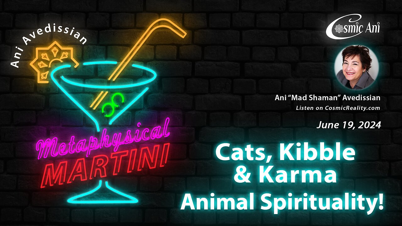 "Metaphysical Martini" 06/19/2024 - Cats Kibble & Karma: Animal Spirituality!