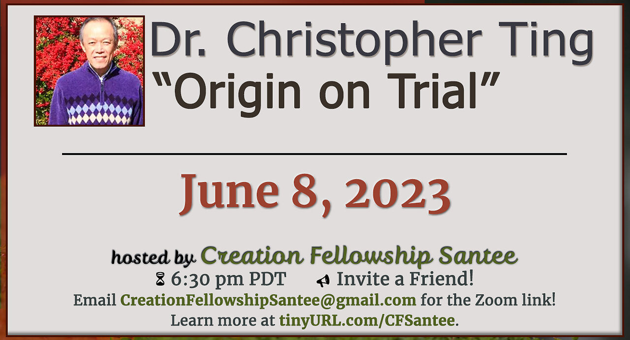 Origin on Trial by Christopher Ting Phd