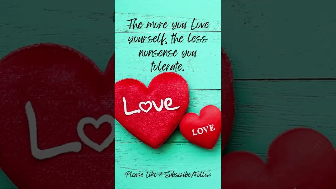The More You Love Yourself