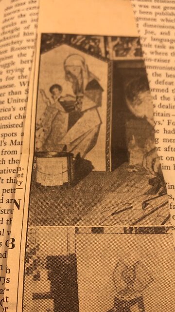 Old book Book and newspaper found in there