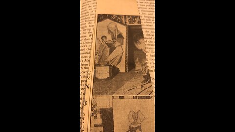 Old book Book and newspaper found in there