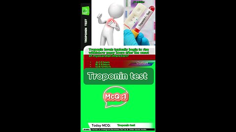 Troponin I test #labotory #lab #test #mcqs • #Troponin • #TroponinTest • #HeartHealth