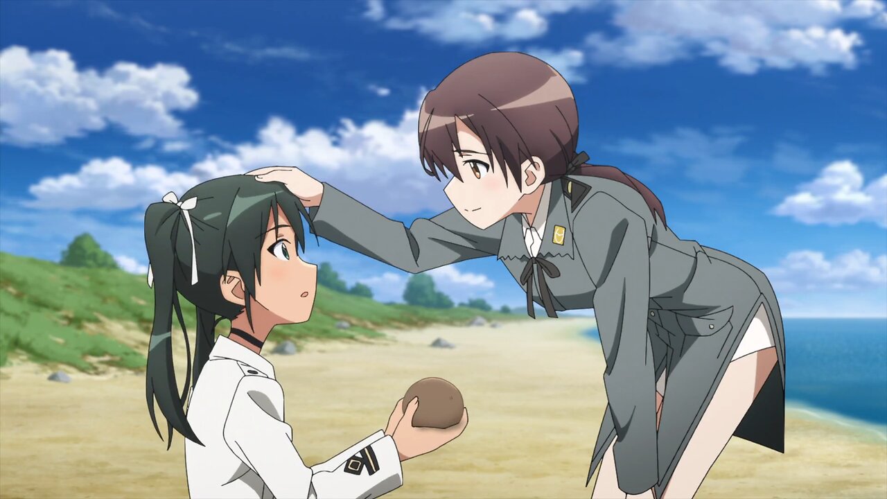 Strike Witches: Road to Berlin - Gertrud calms Francesca + apologizing