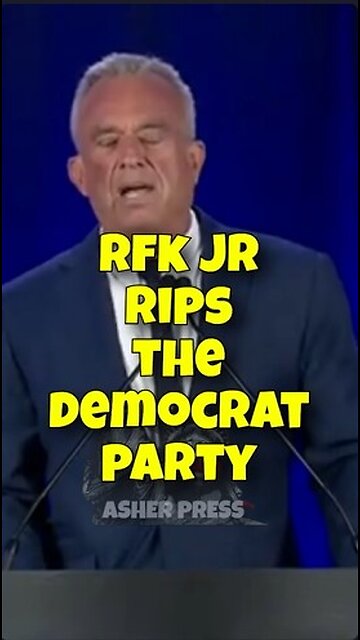 🔥RFK Jr. “Dem Party is party of war, censorship, corruption, Pharma, Big Tech, Big Ag & Big Money.”