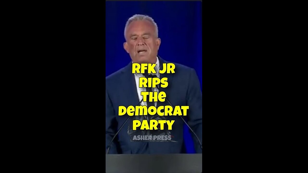 🔥RFK Jr. “Dem Party is party of war, censorship, corruption, Pharma, Big Tech, Big Ag & Big Money.”