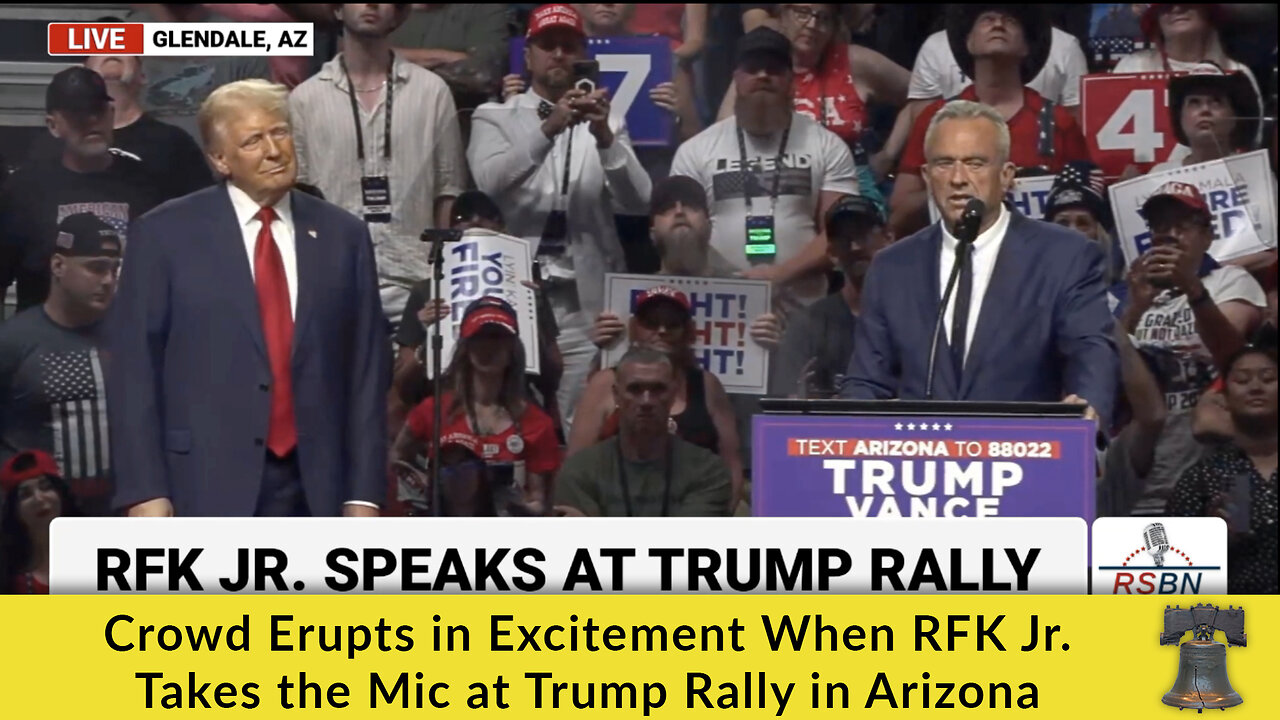 Crowd Erupts in Excitement When RFK Jr. Takes the Mic at Trump Rally in Arizona