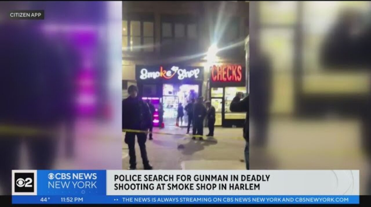 NYPD: 36-year-old man gunned down inside Harlem smoke shop