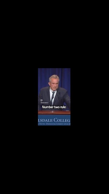 Robert F Kennedy Jr - Three thoughts to remember