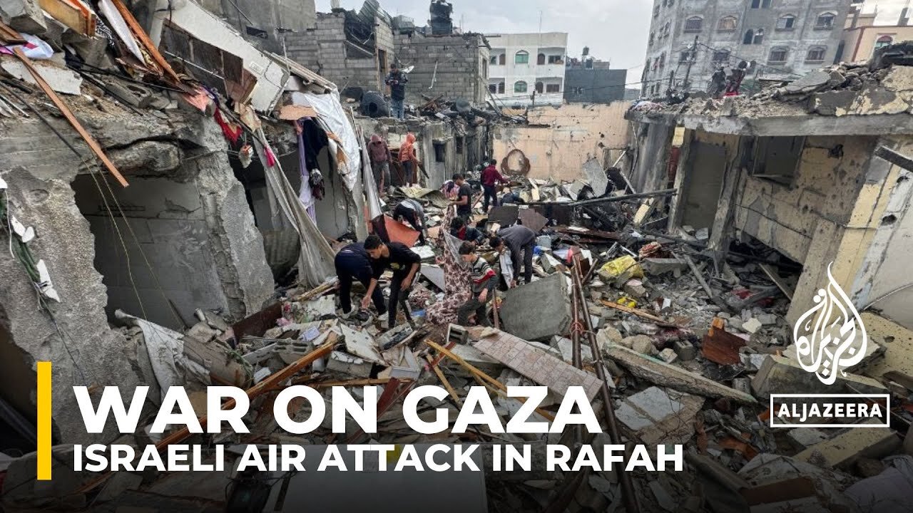 War on Gaza: People trapped under rubble in deadly Israeli air attack in Rafah