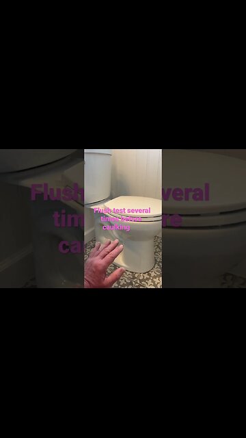 Toilet #toilettrouble #codes #caulking #plumbing #breakingthelaw