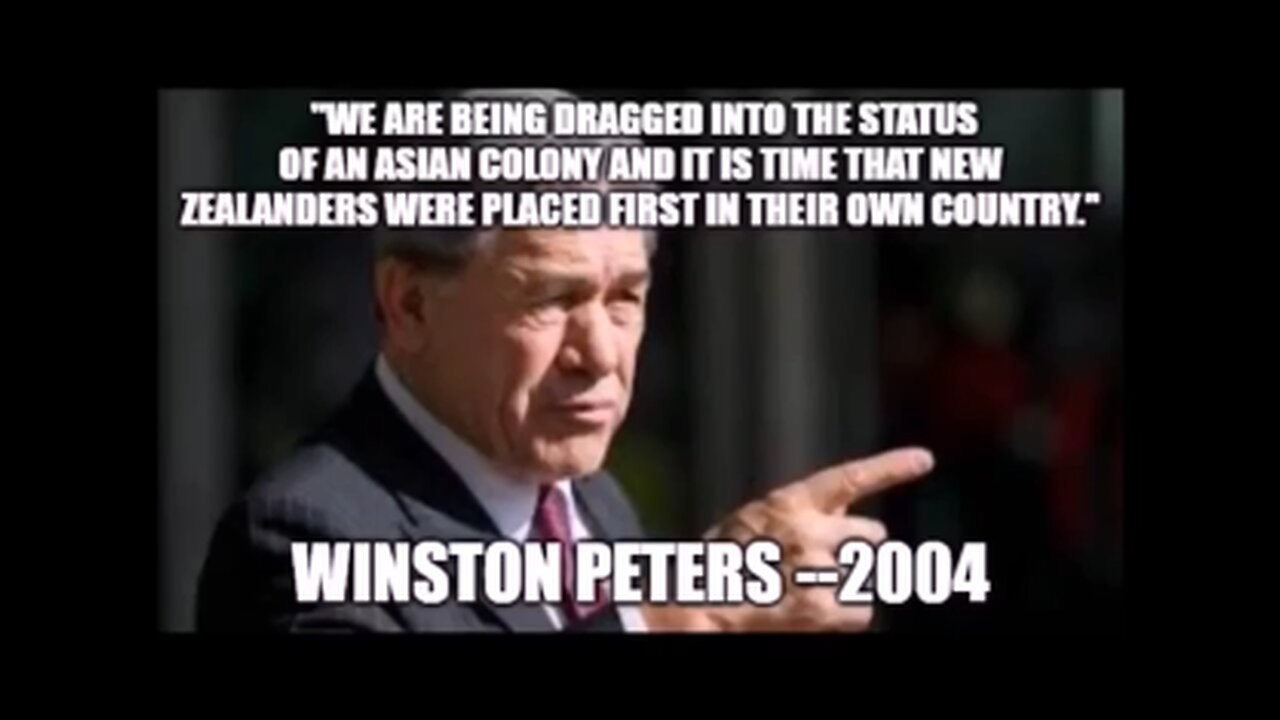 Winston Peters Anti immigration Quotes