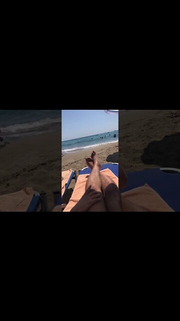 Myself and mrs Getting a tan