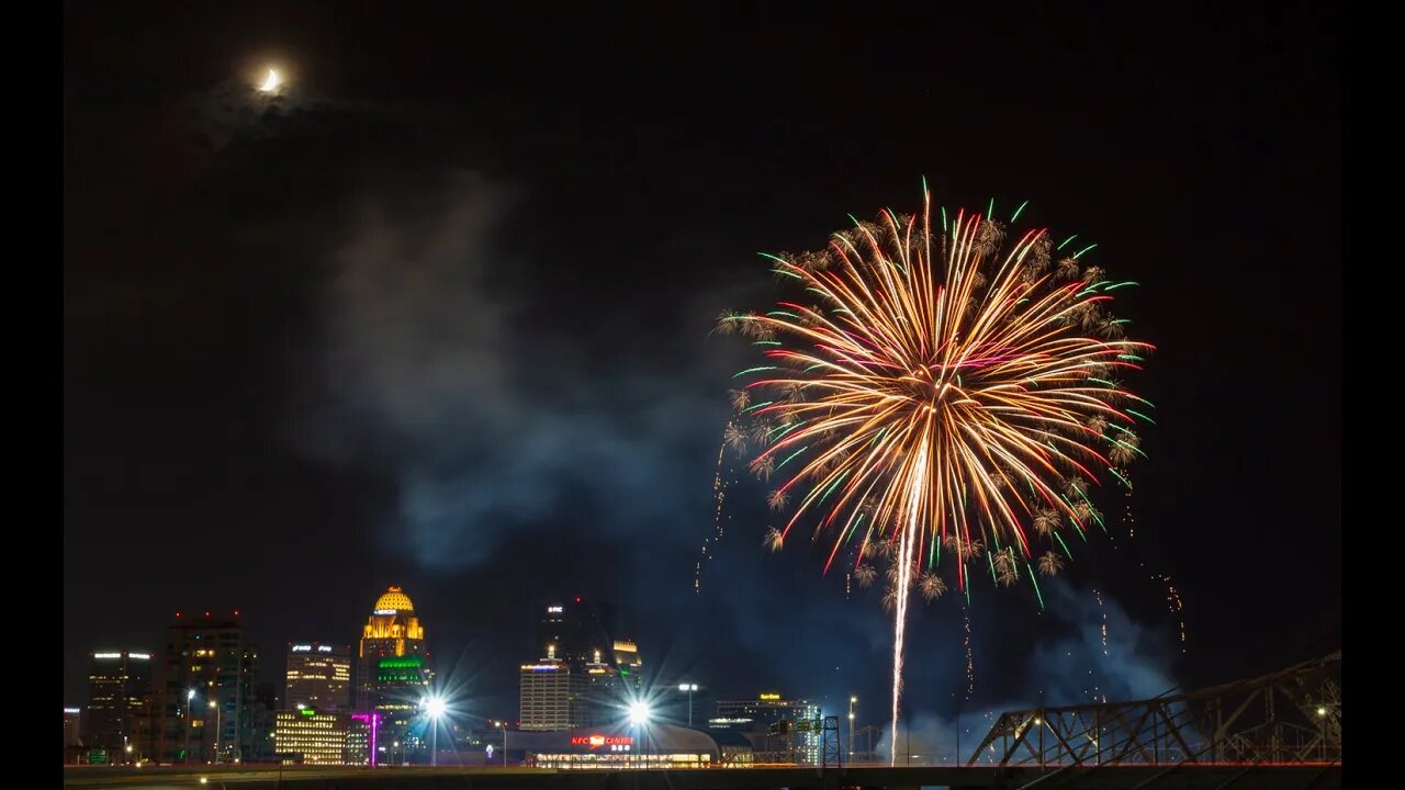 Fireworks with Thunder and Rain for Stress Relief and Relaxation