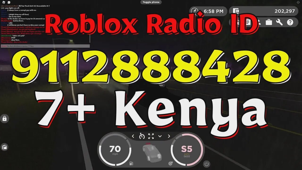 Kenya Roblox Radio Codes/IDs