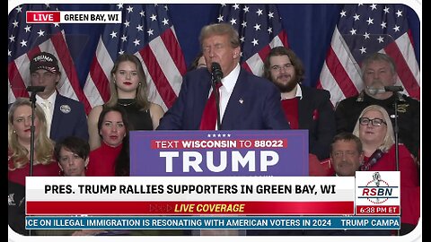 FULL SPEECH: President Donald J. Trump Holds a Rally in Green Bay, Wisconsin - 4/2/24