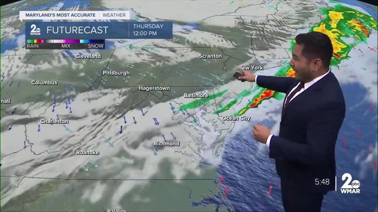 WMAR-2 News Cesar Cornejo Tuesday Night Weather