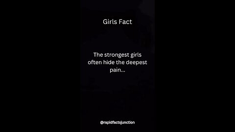 The strongest girls often hide the deepest pain…