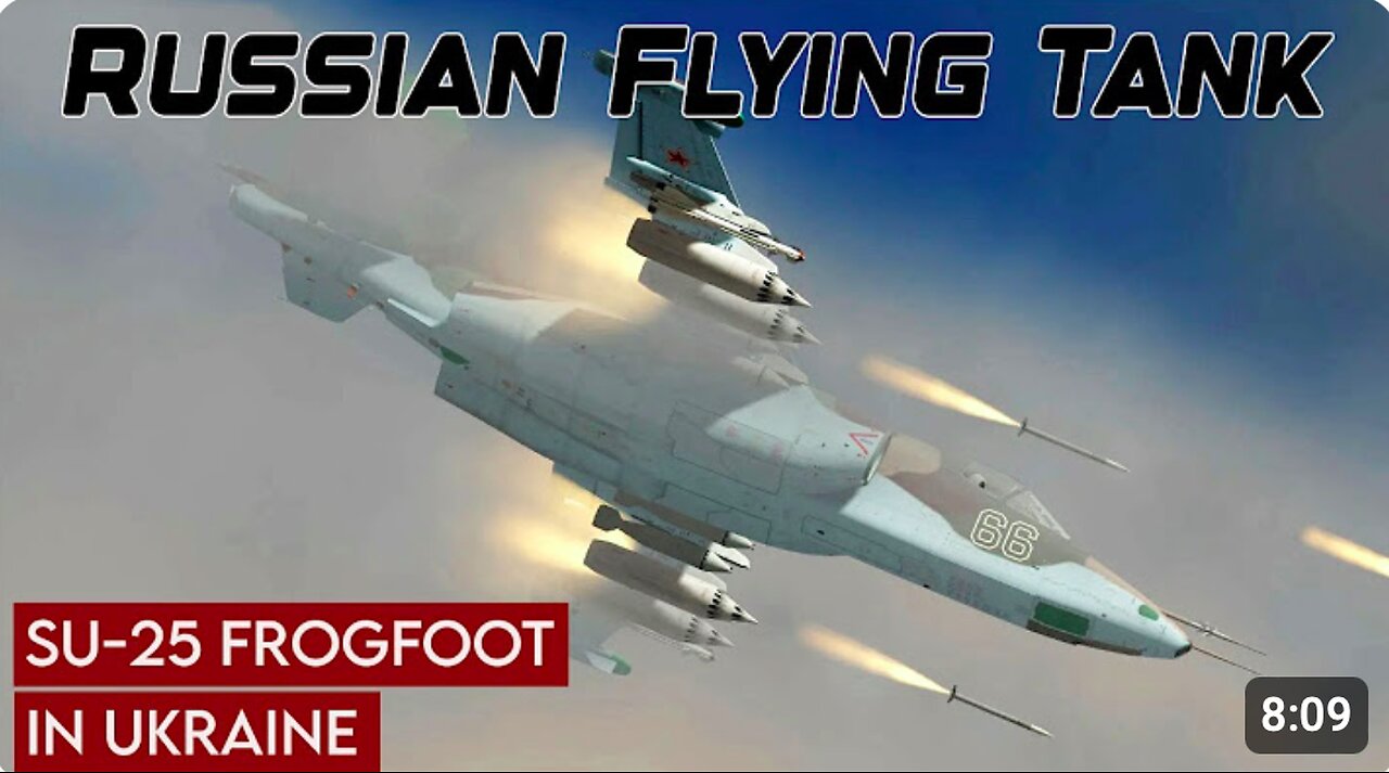 ⚔️🇷🇺 The Unusual Use of the Sukhoi Su-25 Attack Aircraft on the Front Line by Russian Air Force