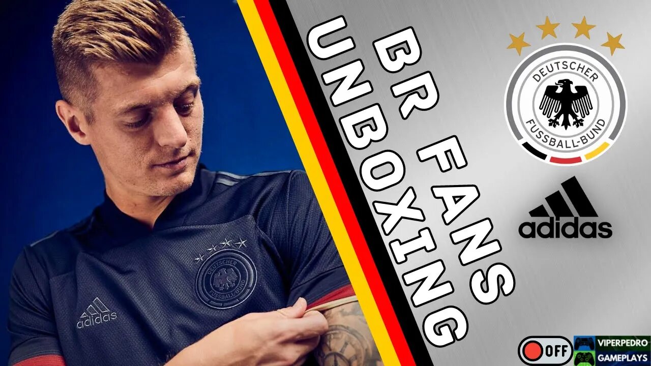 UNBOXING BR FANS - Camisa ALEMANHA ADIDAS AWAY 21/22 ALL BLACK VERSÃO JOGADOR - TONI KROOS [EM OFF]