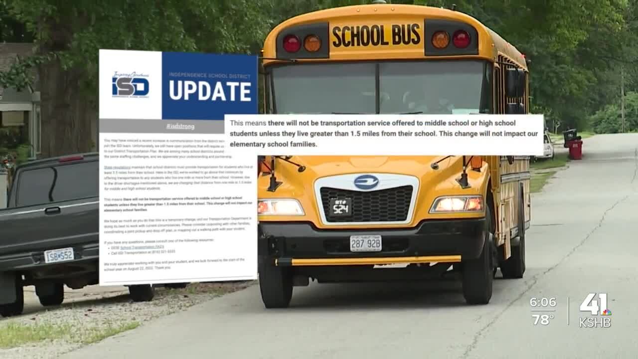 Parents concerned with safety of children after changes to Independence bus routes