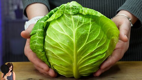 Cabbage with onions is tastier than meat. Why didn't I know this recipe? ASMR recipe