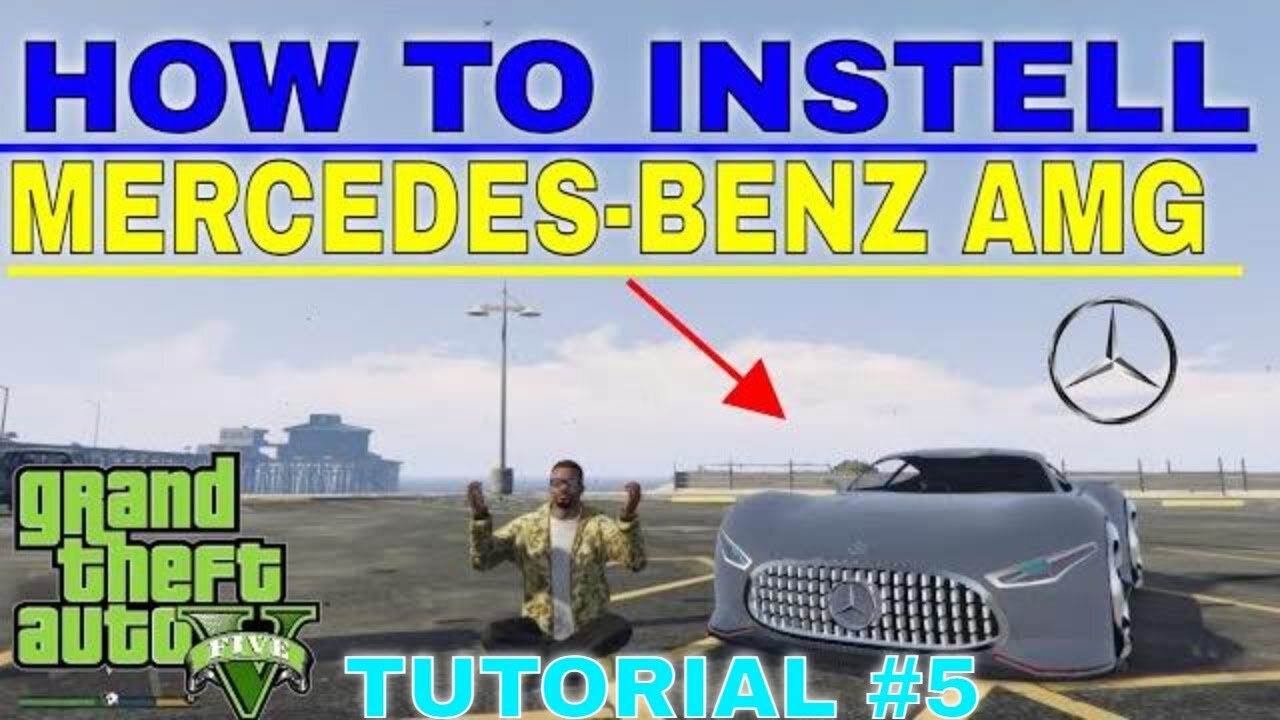 GTA 5 || HOW TO INSTELL MERCEDES-BENZ AMG VISION GT || GTA GAMERS MODS ||TUTORIAL # 5