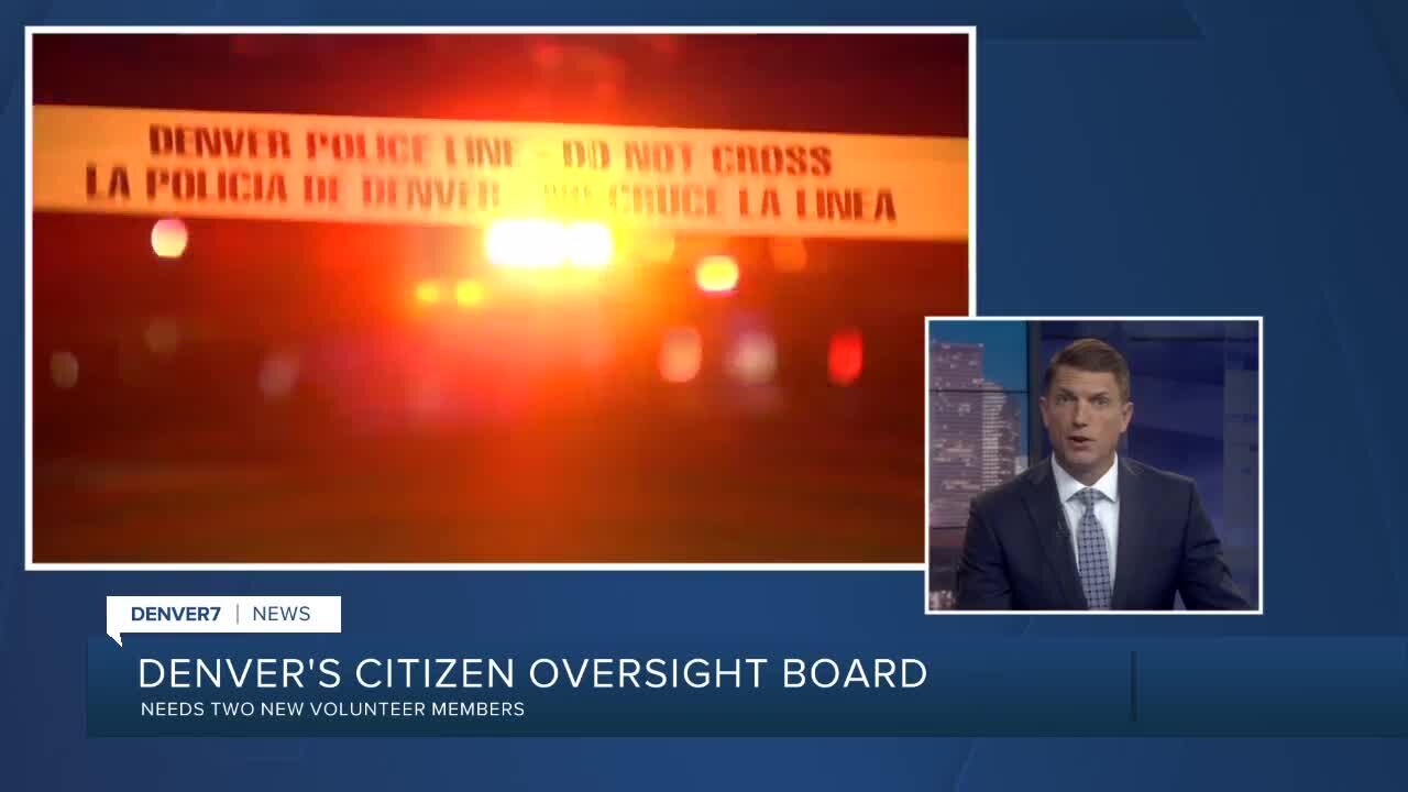 Denver's Citizen Oversight Board has 2 vacancies