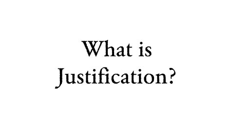 Guilty declared righteous - Justification