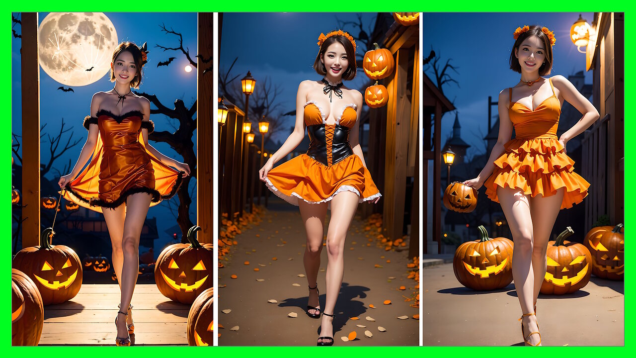 Halloween costumes - part 1. orange