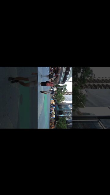 A busy day at the city of Brisbane