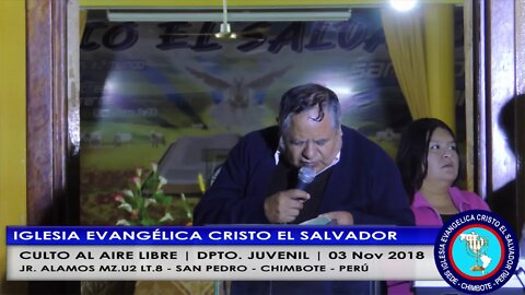 CULTO AL AIRE LIBRE DPTO JUVENIL 03 Nov 2018