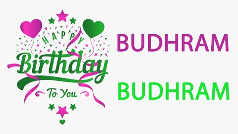 Happy Birthday to Budhram - Hindi Birthday Wish From Birthday Bash