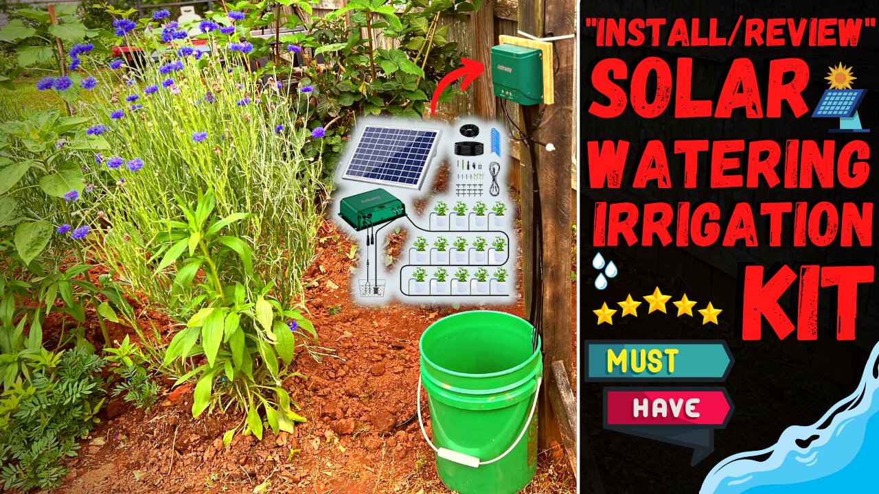 Solar Micro Drip Irrigation Kit Amazon - Install/Review