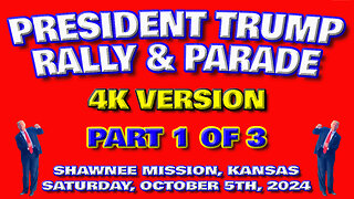 President Trump Rally & Parade In Shawnee, Kansas - 4K Version: Part 1 of 3