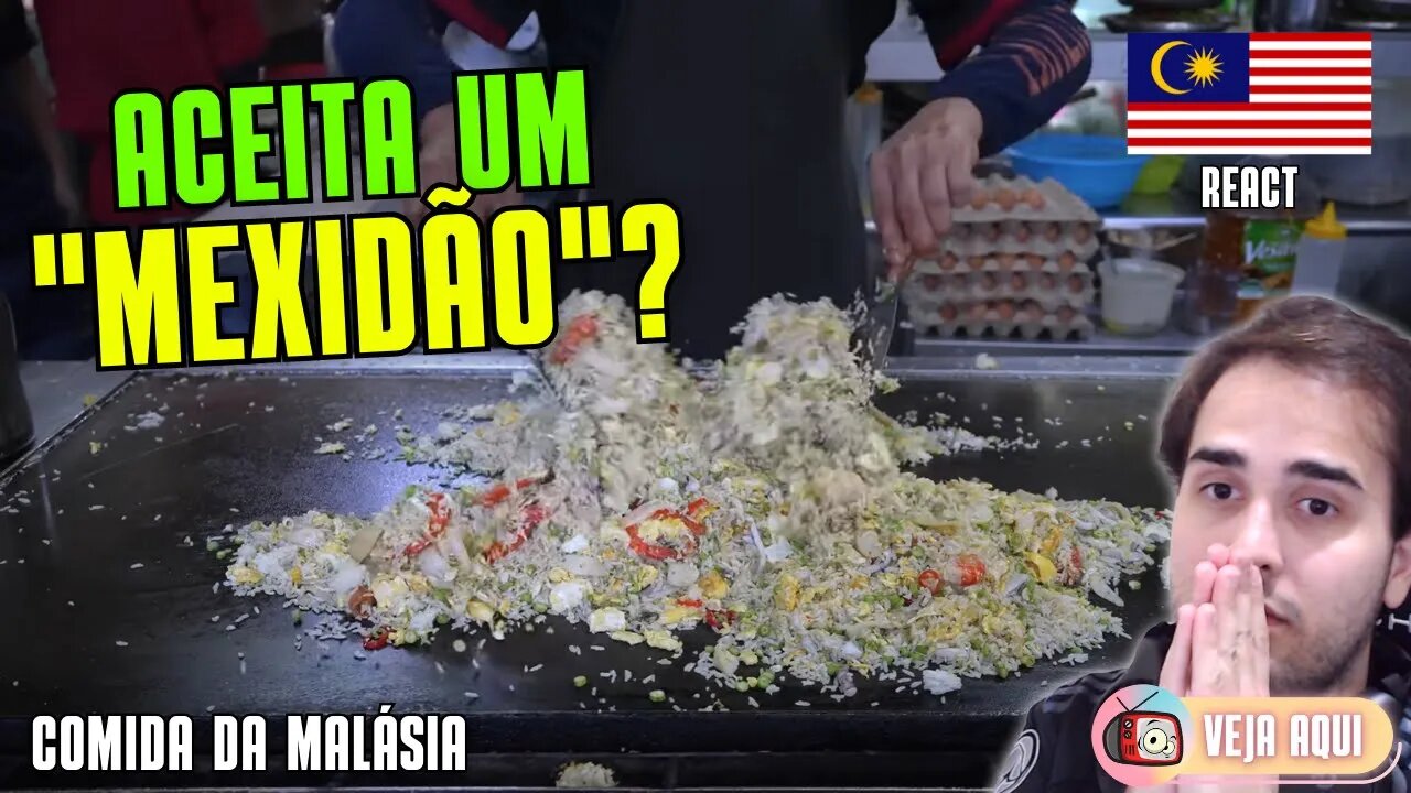 "MEXIDÃO" com FRUTOS DO MAR da MALÁSIA! Reagindo a COMIDAS DE RUA PELO MUNDO | Veja Aqui Reacts