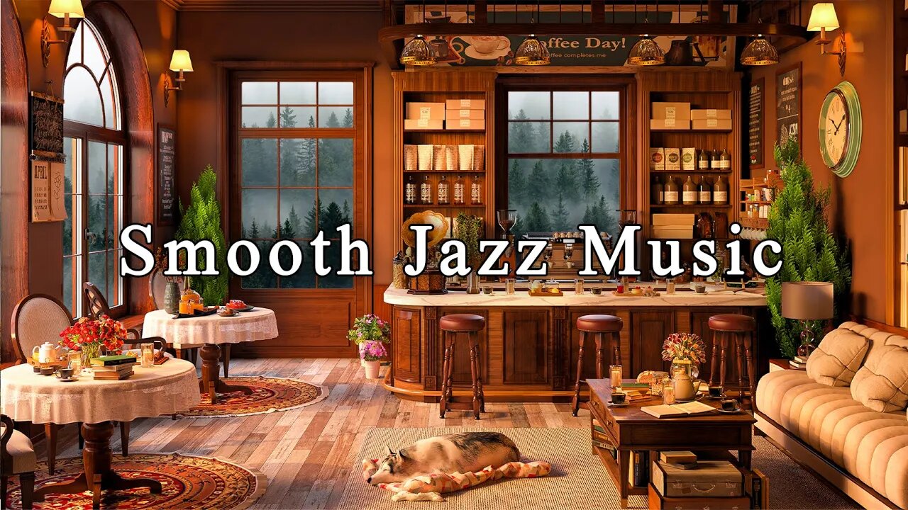 Smooth Jazz Instrumental Music for Work, Unwind ☕ Cozy Coffee Shop Ambience & Relaxing Jazz Music